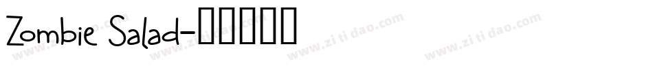 Zombie Salad字体转换